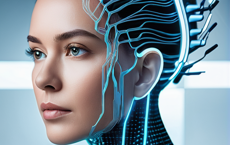 차세대 뉴럴 인터페이스 플랫폼 비교 - **Prompt for Neuralink: "Human-Machine Symbiosis and Cognitive Enhancement"**
"A sleek, futurist...