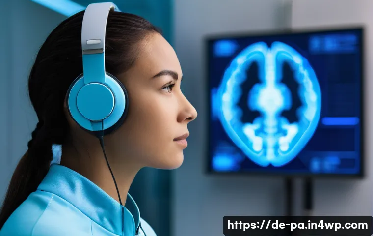 뉴럴 인터페이스와 사용자 인터페이스 개선 - **Image Prompt 1: Empowered Communication through BCI**
"A person in their late 20s, with a seve...